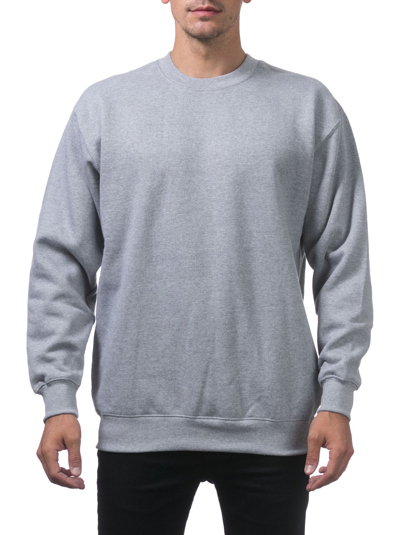 Pro Club Plain Blank Crew Neck Fleece Pullover Sweater (9oz)