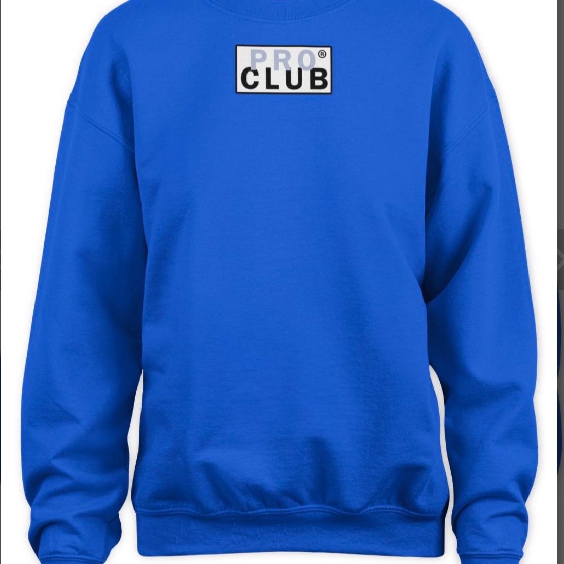 Pro Club Crew Neck Fleece embroidered logo