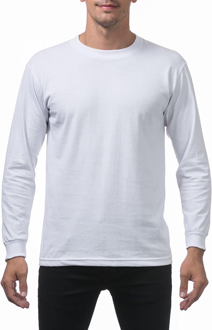 Pro Club Heavyweight Cotton Long Sleeve Crew Neck T-Shirt