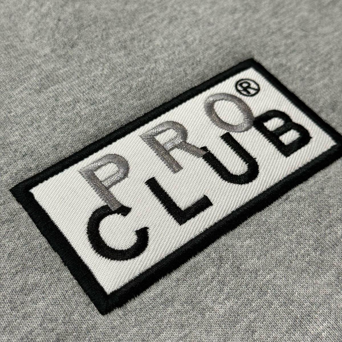 Pro Club Crew Neck Fleece embroidered logo(9oz Casual Crewneck Classic Cotton Menswear Sweatshirt Tops Medium