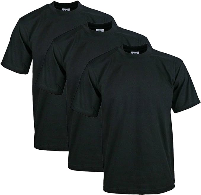 Pro Club 3-Pack Heavyweight Cotton Short Sleeve Crew Neck T-Shirt