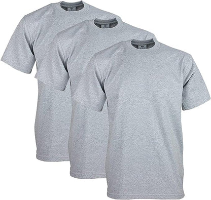 Pro Club 3-Pack Heavyweight Cotton Short Sleeve Crew Neck T-Shirt