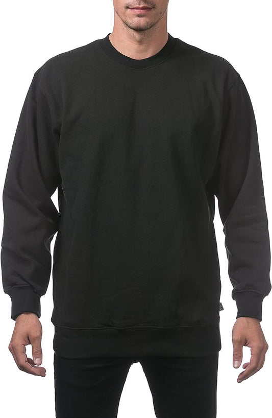 Pro Club Plain Blank Crew Neck Fleece Pullover Sweater (9oz)