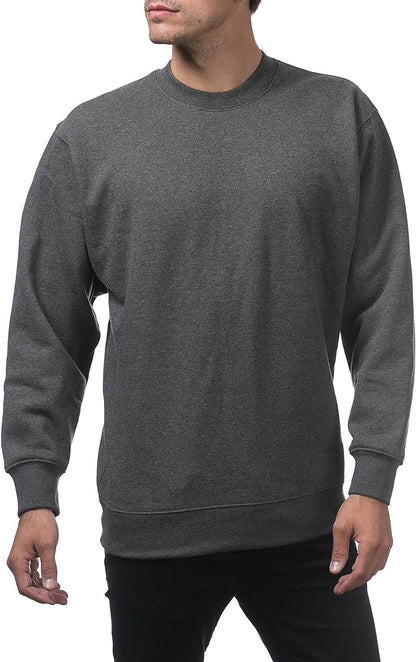 Pro Club Plain Blank Crew Neck Fleece Pullover Sweater (9oz)