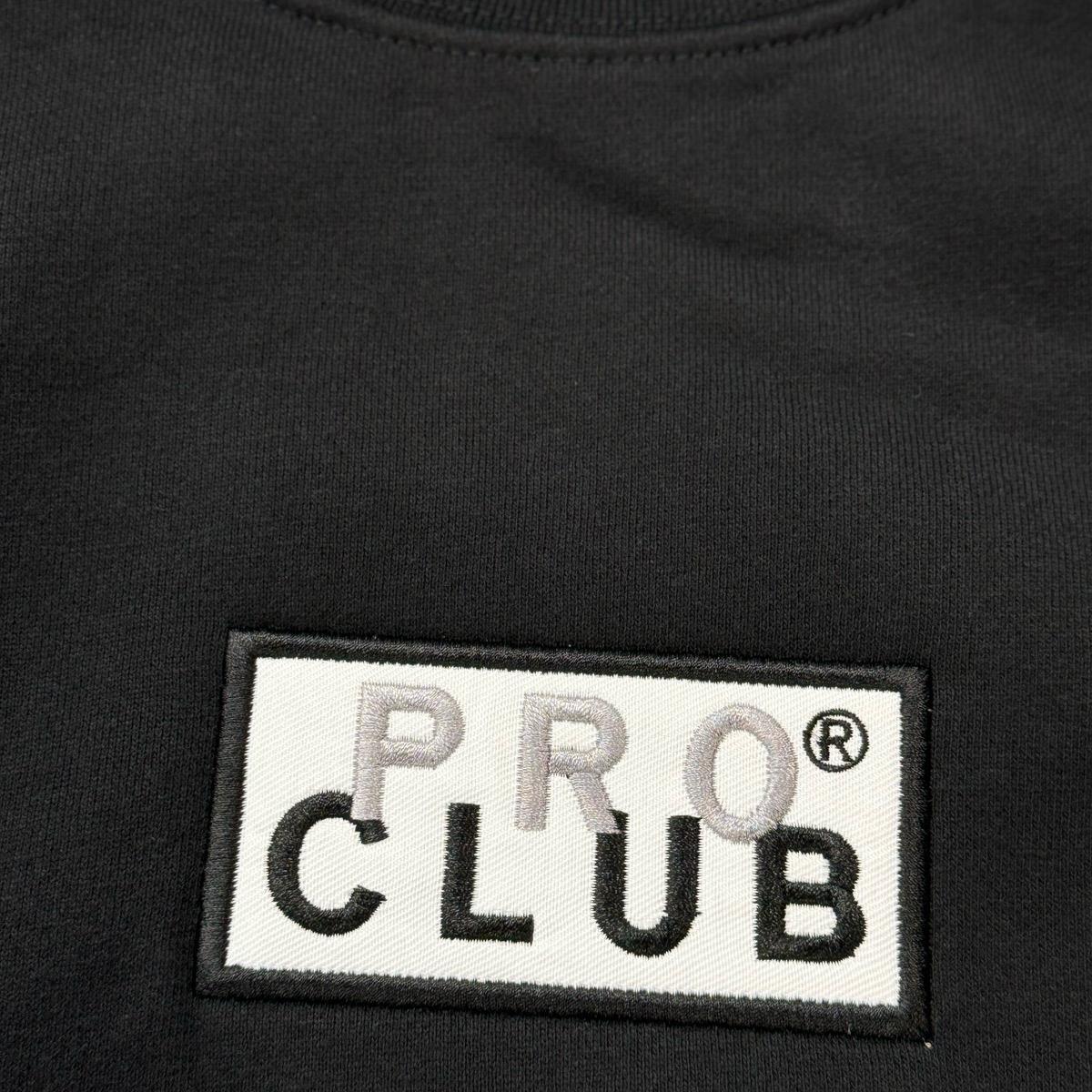 Pro Club Crew Neck Fleece embroidered logo(9oz Casual Crewneck Classic Cotton Menswear Sweatshirt Tops Medium