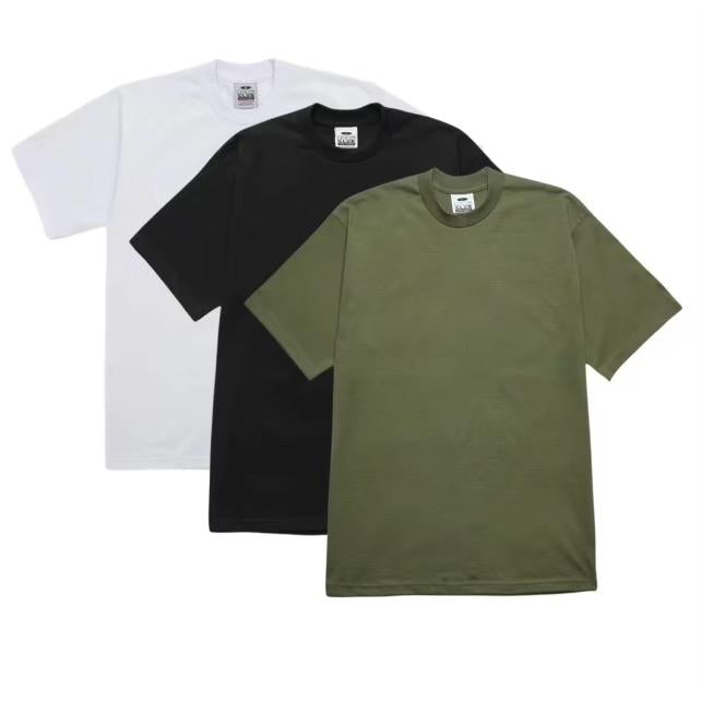 3 pack Pro club T-Shirts Casual Classic Crewneck Shortsleeve Cotton Top Original Menswear