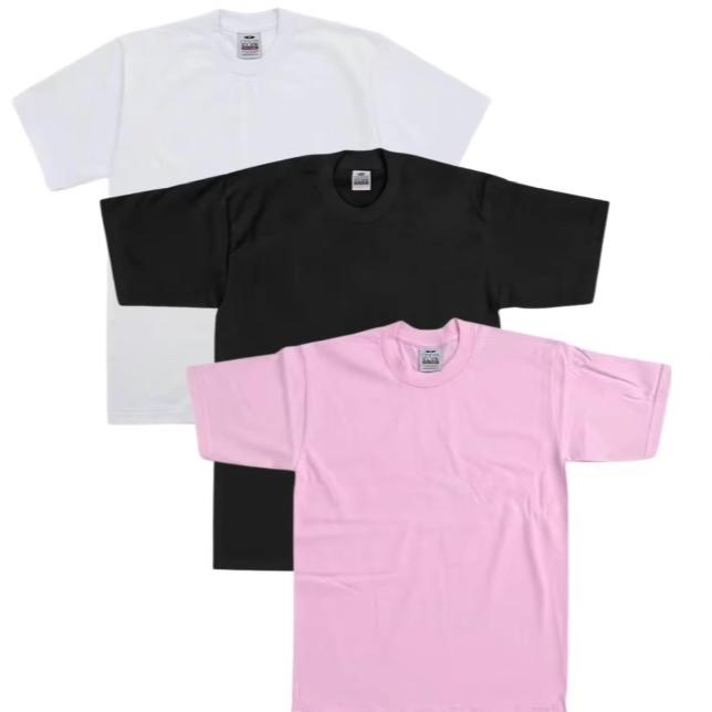 3 pack Pro club T-Shirts Casual Classic Crewneck Shortsleeve Cotton Top Original Menswear